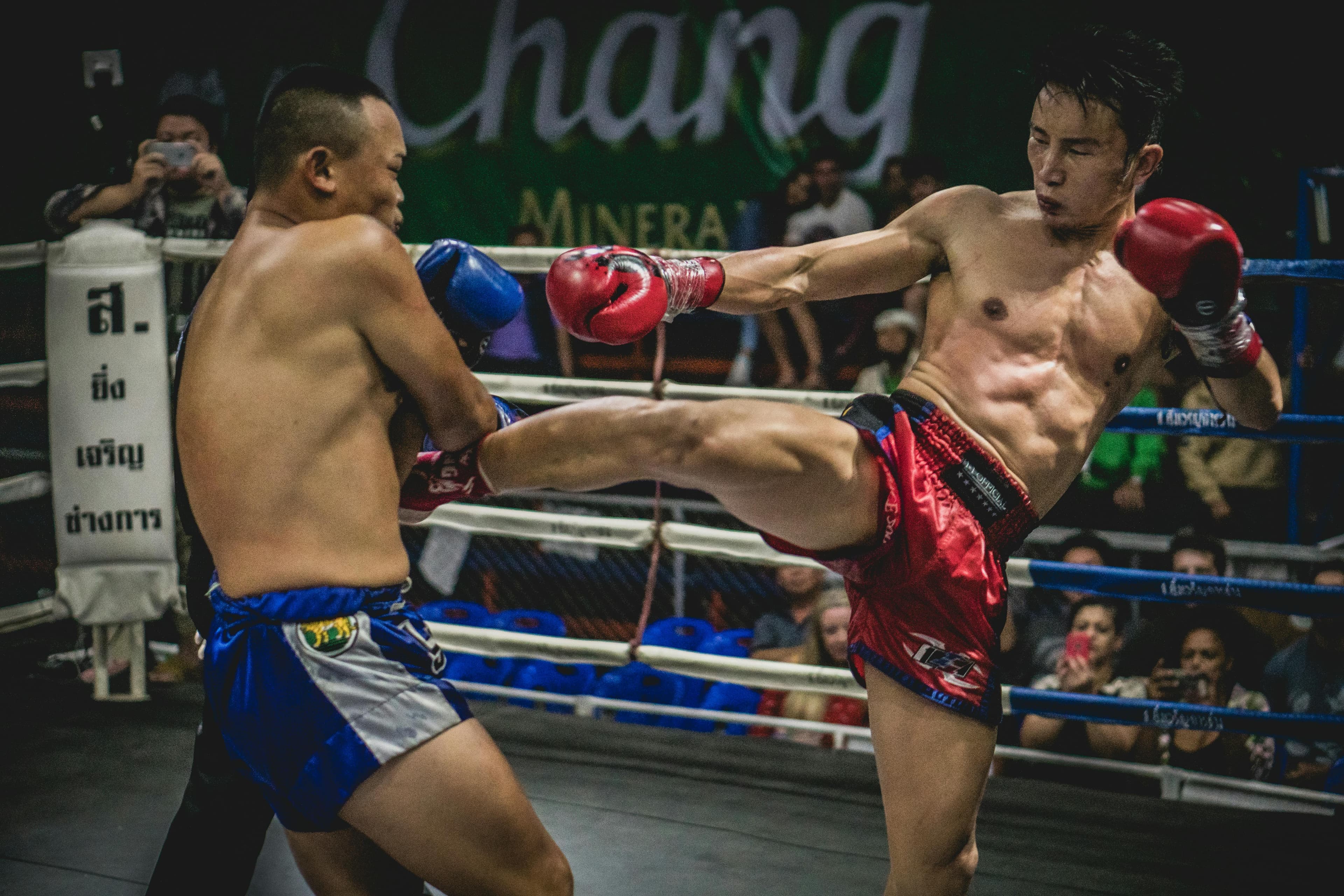 Bangkok Muay Thai stadium boxing match Thai martial arts nightlife entertainment