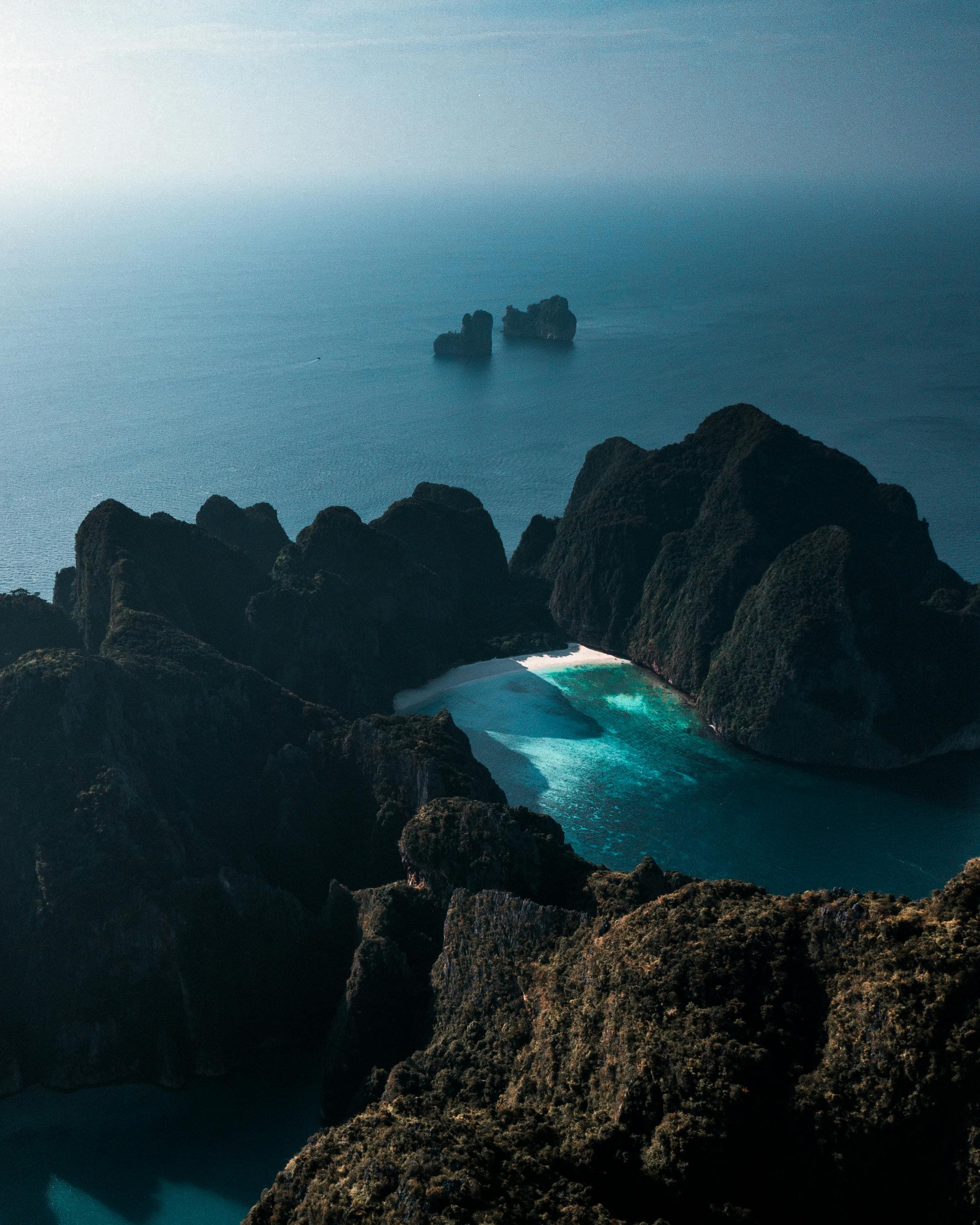 Maya Bay Thailand reopening overtourism aerial 2026