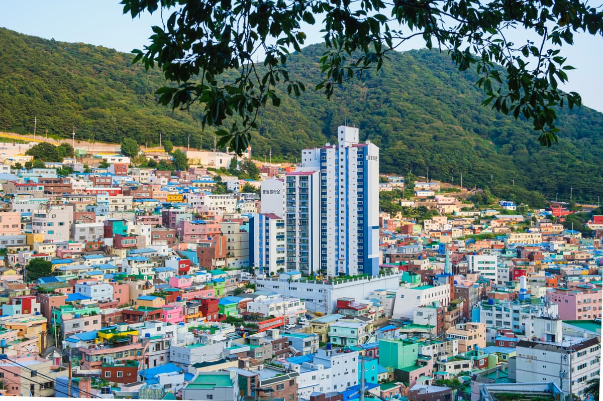 Gamcheon Culture Village Busan colorful houses