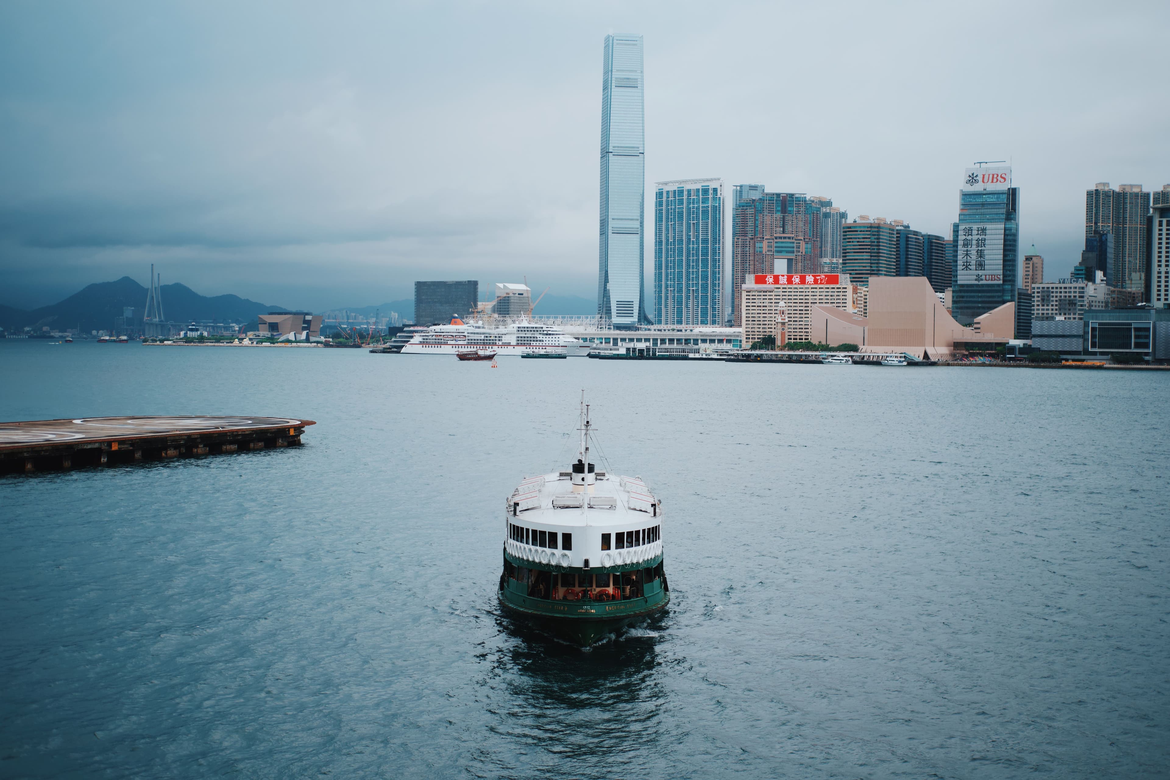 Hong Kong first time Asia Star Ferry skyline
